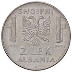 SAVOIA - Albania  - 2 Lek 1939 XVIII Pag. ... 