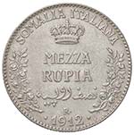 SAVOIA - Somalia  - Mezza Rupia 1912 Pag. ... 