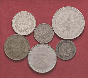 LOTTI - Estere  GERMANIA - Lotto di 6 monete