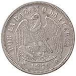 ESTERE - CILE - Repubblica  - Peso 1870 Kr. ... 