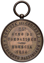 MEDAGLIE - CITTA - Brescia  - Medaglia 1894 ... 