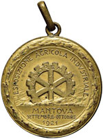 MEDAGLIE - CITTA - Mantova  - Medaglia 1921 ... 