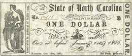 CARTAMONETA ESTERA - U.S.A.  - Dollaro 1866 ... 