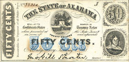 CARTAMONETA ESTERA - U.S.A.  - 50 Cents 1863 ... 