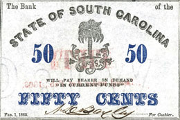 CARTAMONETA ESTERA - U.S.A.  - 50 Cents 1863 ... 