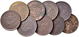 LOTTI - Estere  CINA - Lotto di 9 monete