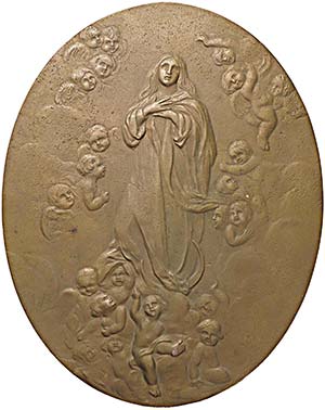 VARIE - Bronzi  Vergine Maria, cm 16x20