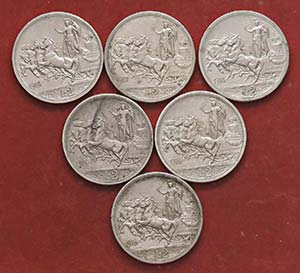 LOTTI - Savoia  Lotto di 6 monete