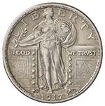 ESTERE - U.S.A.  - Quarto di dollaro 1917 ... 