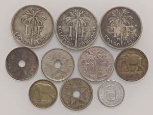 LOTTI - Estere  CONGO - Lotto di 10 monete