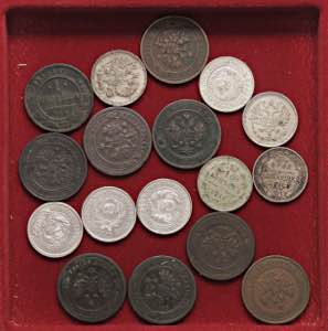 LOTTI - Estere  RUSSIA - 8 monete in AG e 9 ... 