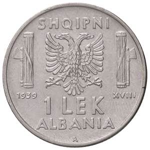 SAVOIA - Albania  - Lek 1939 XVIII Pag. 996; ... 