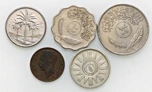 LOTTI - Estere  IRAQ - Lotto di 5 monete, ... 