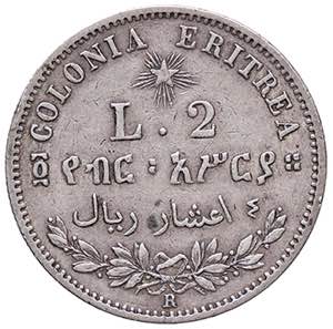 SAVOIA - Eritrea  - 2 Lire 1896 Pag. 633; ... 