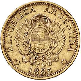 ESTERE - ARGENTINA - Repubblica  - 5 Pesos ... 