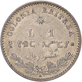 SAVOIA - Eritrea  - Lira 1890 Pag. 634; ... 