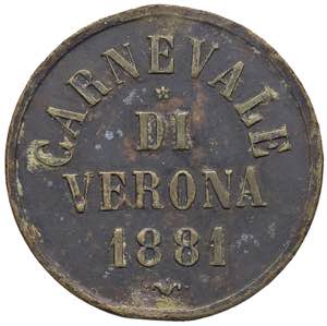 MEDAGLIE - CITTA - Verona  - Medaglia 1881 ... 