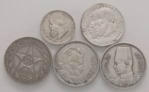LOTTI - Estere  EGITTO - 2 monete, Bolivia, ... 