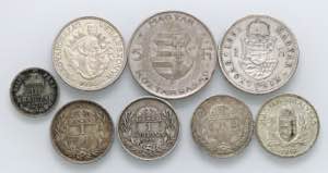LOTTI - Estere  UNGHERIA - Lotto di 8 monete