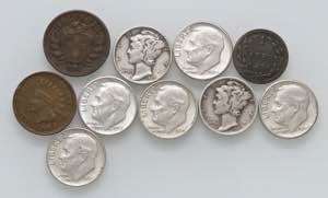 LOTTI - Estere  USA - 10 dime, cent 1905, 2 ... 