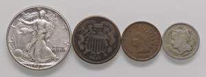 LOTTI - Estere  USA - Lotto di 4 monete