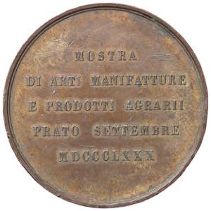 MEDAGLIE - CITTA - Prato  - Medaglia 1880   ... 