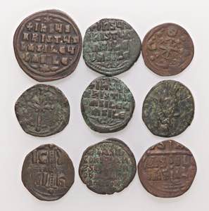 LOTTI - Bizantine  Lotto di 9 monete