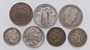 LOTTI - Estere  USA - Lotto di 7 monete