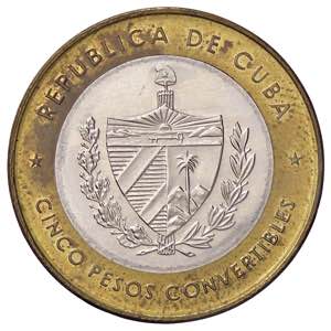 ESTERE - CUBA - Repubblica  - 5 Pesos 1999 ... 