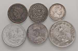 LOTTI - Estere  USA - 2 monete, Cile, ... 
