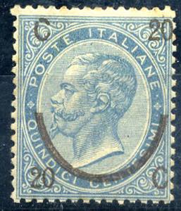AREA ITALIANA - ITALIA REGNO  1865 Cent. 20 ... 