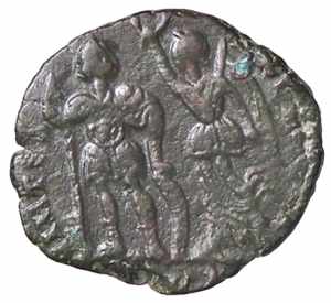 ROMANE IMPERIALI - Onorio (393-423) - AE 3 ... 