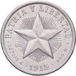 ESTERE - CUBA - Repubblica  - Peso 1915 Kr. ... 