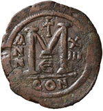 BIZANTINE - Giustiniano I (527-565) - Follis ... 