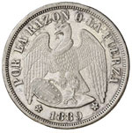 ESTERE - CILE - Repubblica  - Peso 1889 Kr. ... 
