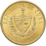 ESTERE - CUBA - Repubblica  - 10 Pesos 1916 ... 