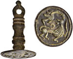 VARIE - Timbri  Timbro in bronzo medioevale, ... 