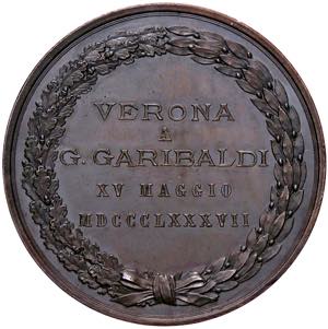 MEDAGLIE - CITTA - Verona  - Medaglia 1887 ... 