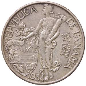 ESTERE - PANAMA - Repubblica  - Balboa 1934 ... 