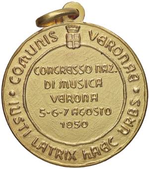 MEDAGLIE - CITTA - Verona  - Medaglia 1950 ... 