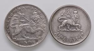 LOTTI - Estere  ETIOPIA - Lotto di 2 monete