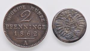 LOTTI - Estere  GERMANIA - 2 pfennig 1862 e ... 