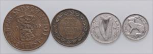 LOTTI - Estere  IRLANDA - 2 monete, Indie ... 