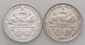 ESTERE - U.S.A.  - Mezzo dollaro 1892 e 1893 ... 
