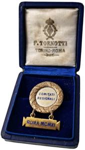 MEDAGLIE - CITTA - Roma  - Distintivo 1911 ... 