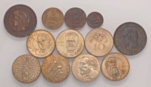 LOTTI - Estere  FRANCIA - 7 monete da 10 ... 