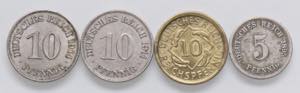 LOTTI - Estere  GERMANIA - Lotto di 4 monete