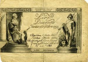 CARTAMONETA - SARDO-PIEMONTESE - Regie ... 