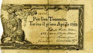 CARTAMONETA - SARDO-PIEMONTESE - Regie ... 