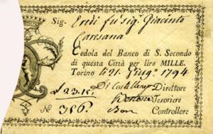 CARTAMONETA - SARDO-PIEMONTESE - Monte di ... 